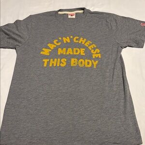 HOMAGE Gray Tee with Bold Yellow Text